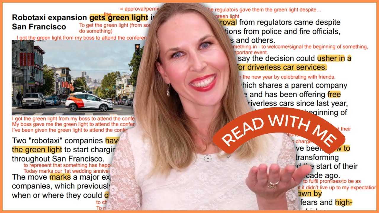 Learn English with the News | Robotaxi Expansion in San Francisco (FREE PDF)