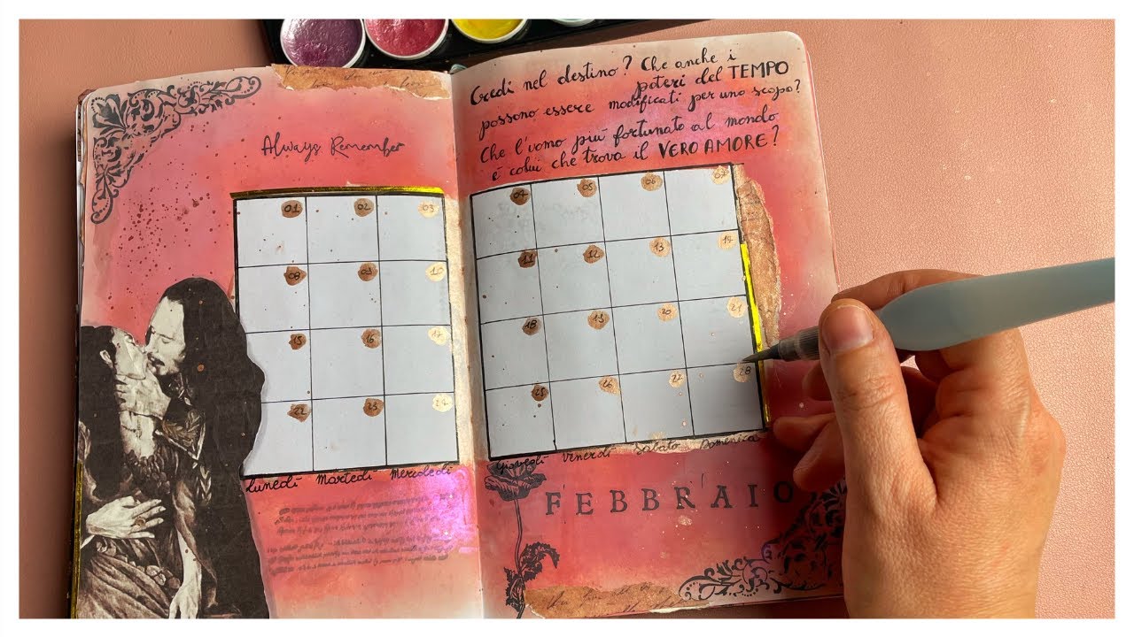 Bullet Journal Febbraio 2021 Plan With Me February 2021|| Dracula e Mina ❤️🧛‍♂️  Bullet Journal ITA
