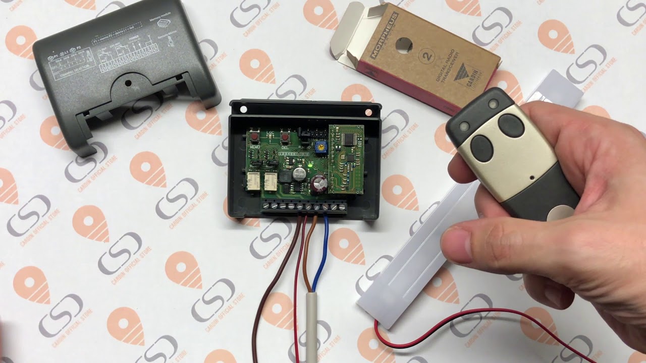 Programmazione radiocomando Cardin Morpheus su ricevente mini