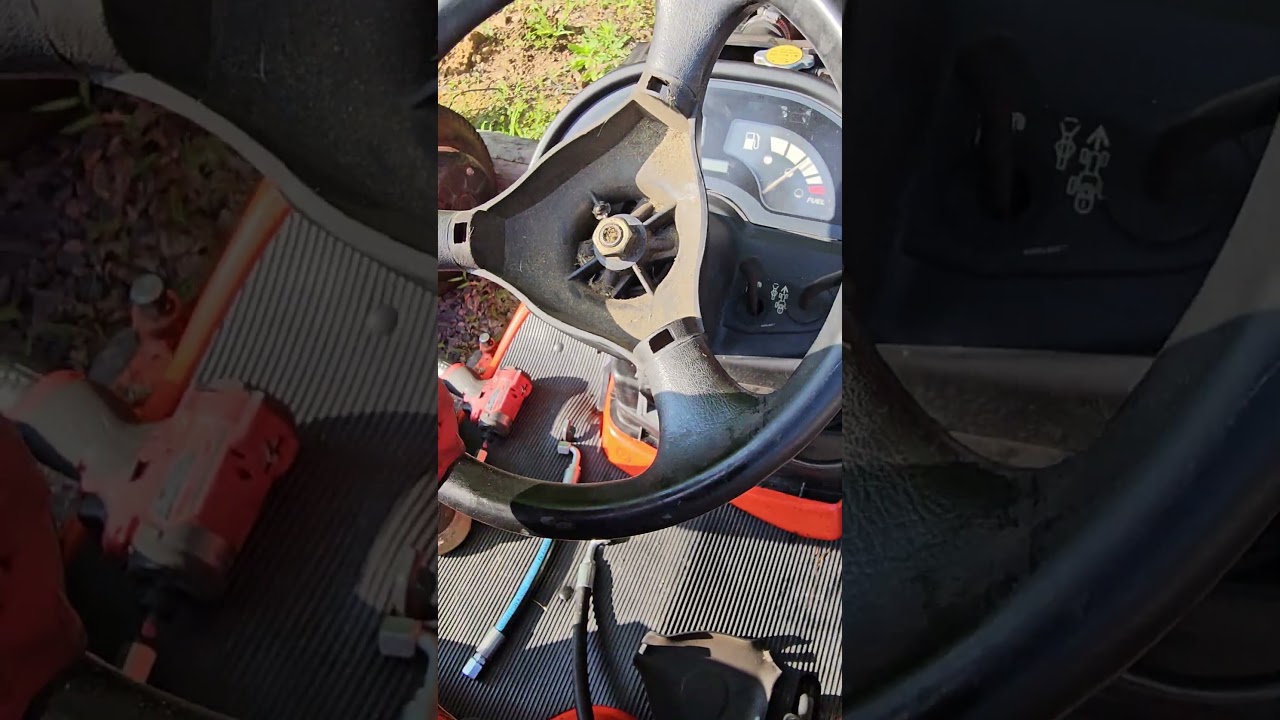 how to remove steering wheel on Kubota bx2660 tractor.