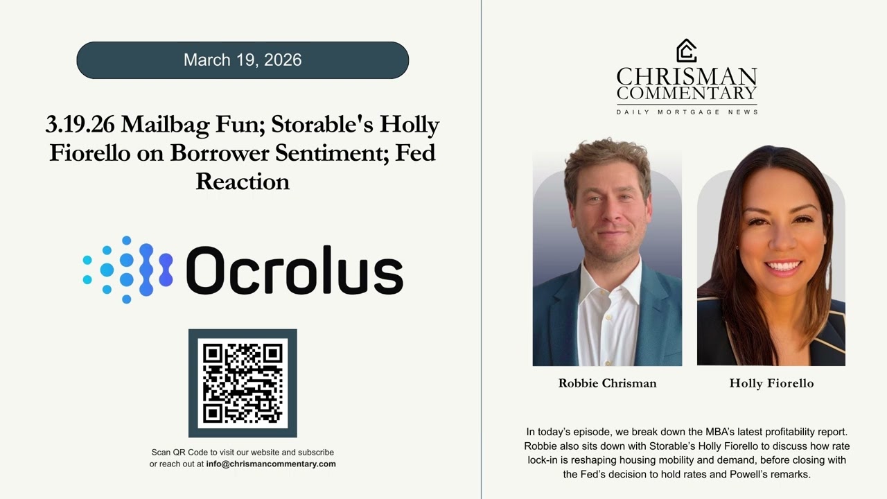 Комментарии Крисмана к статье в Daily Mortgage News от 19.03.2026: Холли Фиорелло
