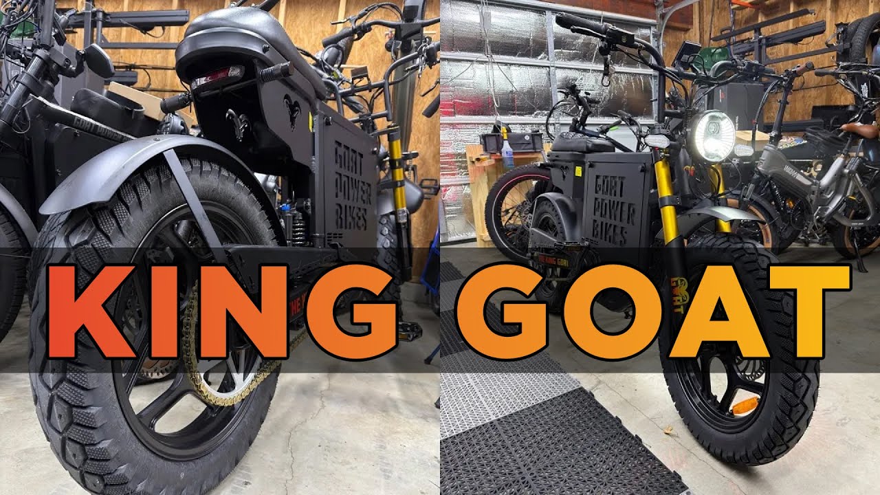 👑🐐 НОВЫЙ 72-вольтовый KING GOAT от Goat Power Bikes | Первая поездка #ebike #emoped #firstride
