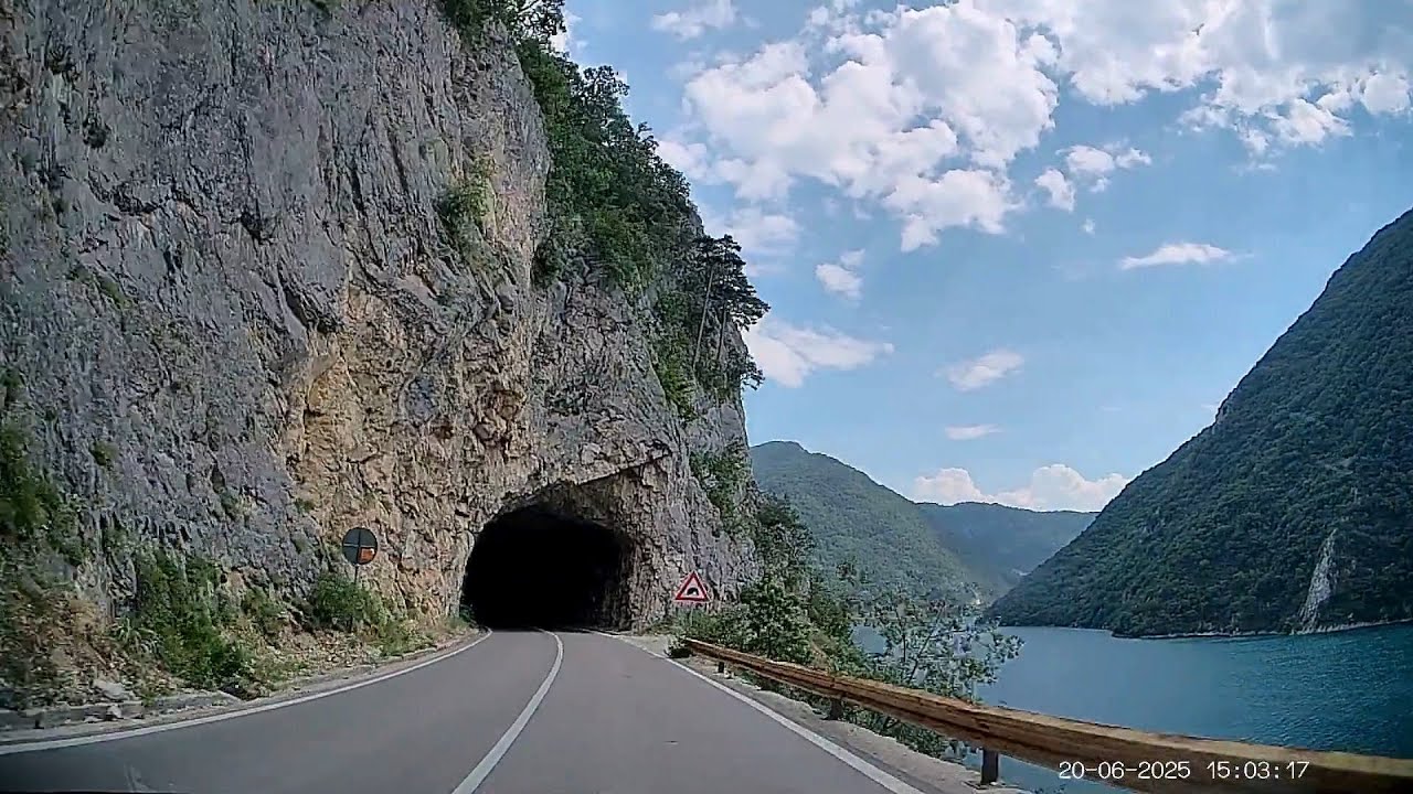 Montenegro's Incredible Hand-Carved Tunnels | Piva Lake Drive 🇲🇪