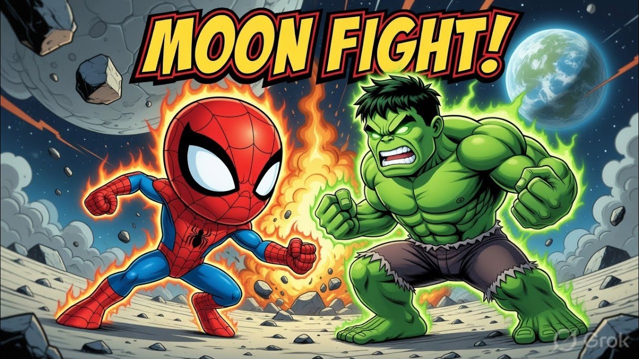 Spider-Man vs Hulk &ndash; Moon Battle Breakdown | Marvel Style Fight