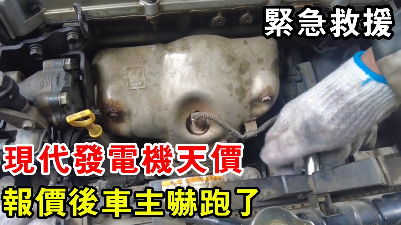 現代發電機天價？車輪報價後車主嚇跑了，竟要自己買配件安裝【暴躁的車輪】