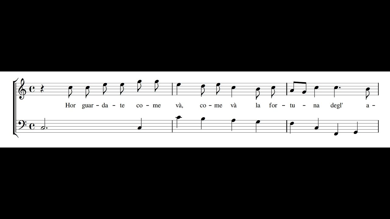 LUIGI ROSSI: Hor guardate come và PDF SCORE