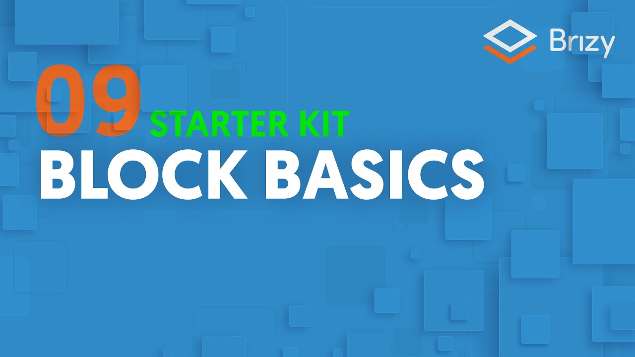 Block Basics | Brizy Cloud 2022, Starter Kit 09