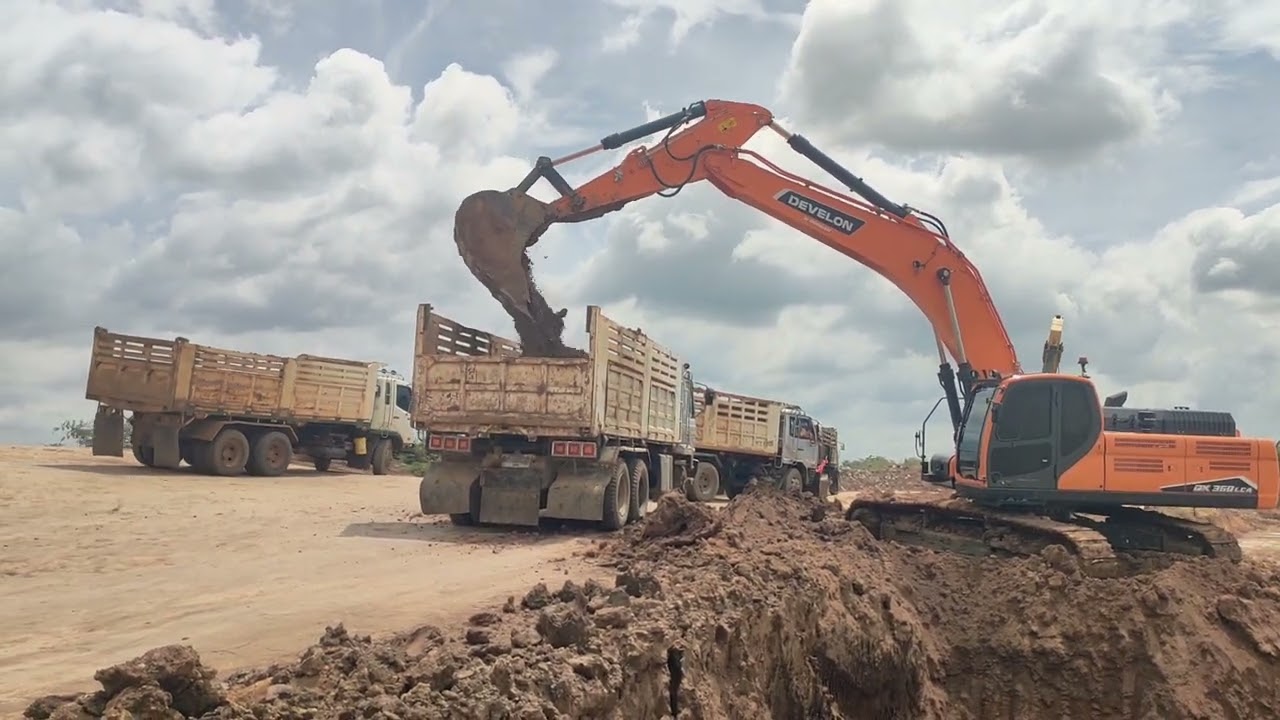 DOOSAN DX360LCA งานใหญ่ต้องใช้รถแบบนี้ สิบล้อยิ้มเลย
