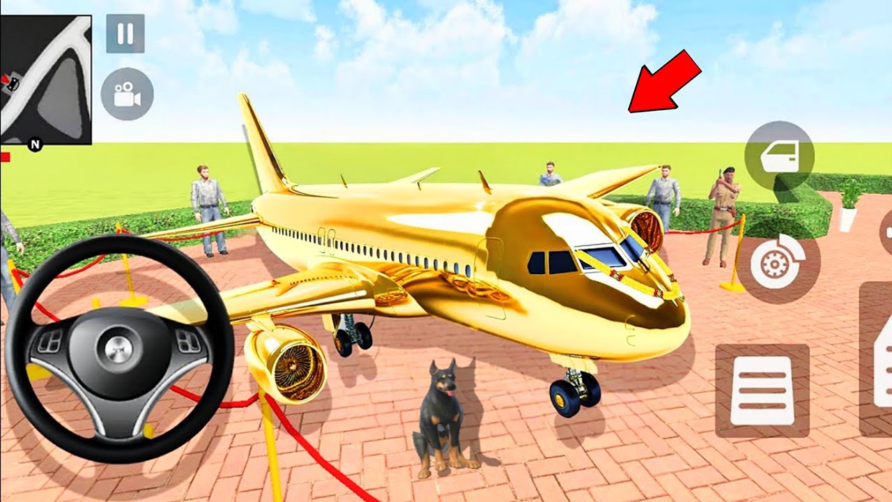🤑Indian Thift Auto Simulator🤩Indian Showroom Purchase😯Modified Lexry Golden Aeroplane And Bike🥳Game