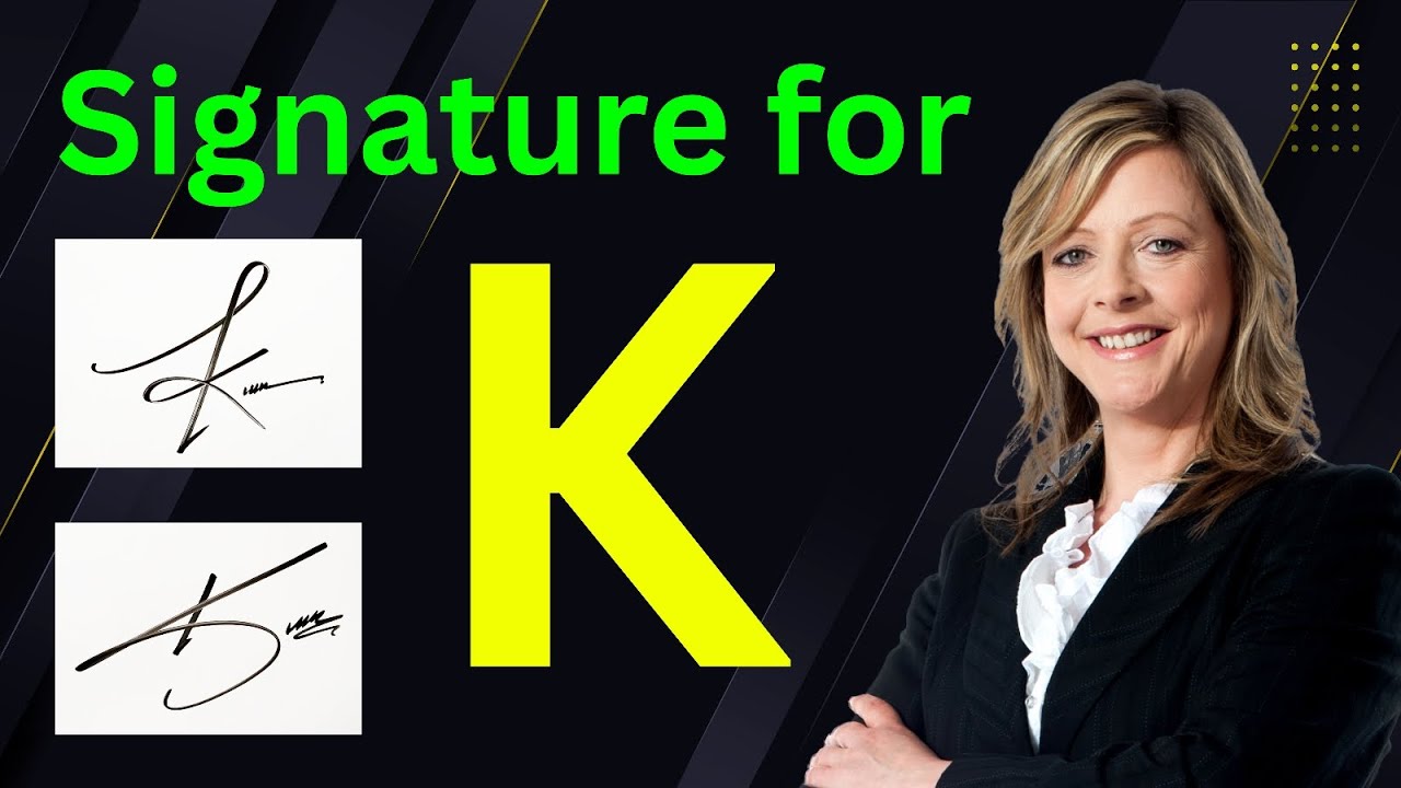 Signature ideas for letter K | K letter signature style | Signature style of my name K