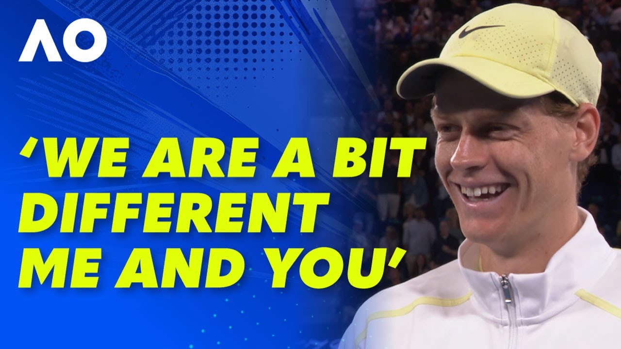 Sinner's cheeky dig at tennis LEGEND leaves the crowd in stitches😂 : Australian Open 2025 | WWOS