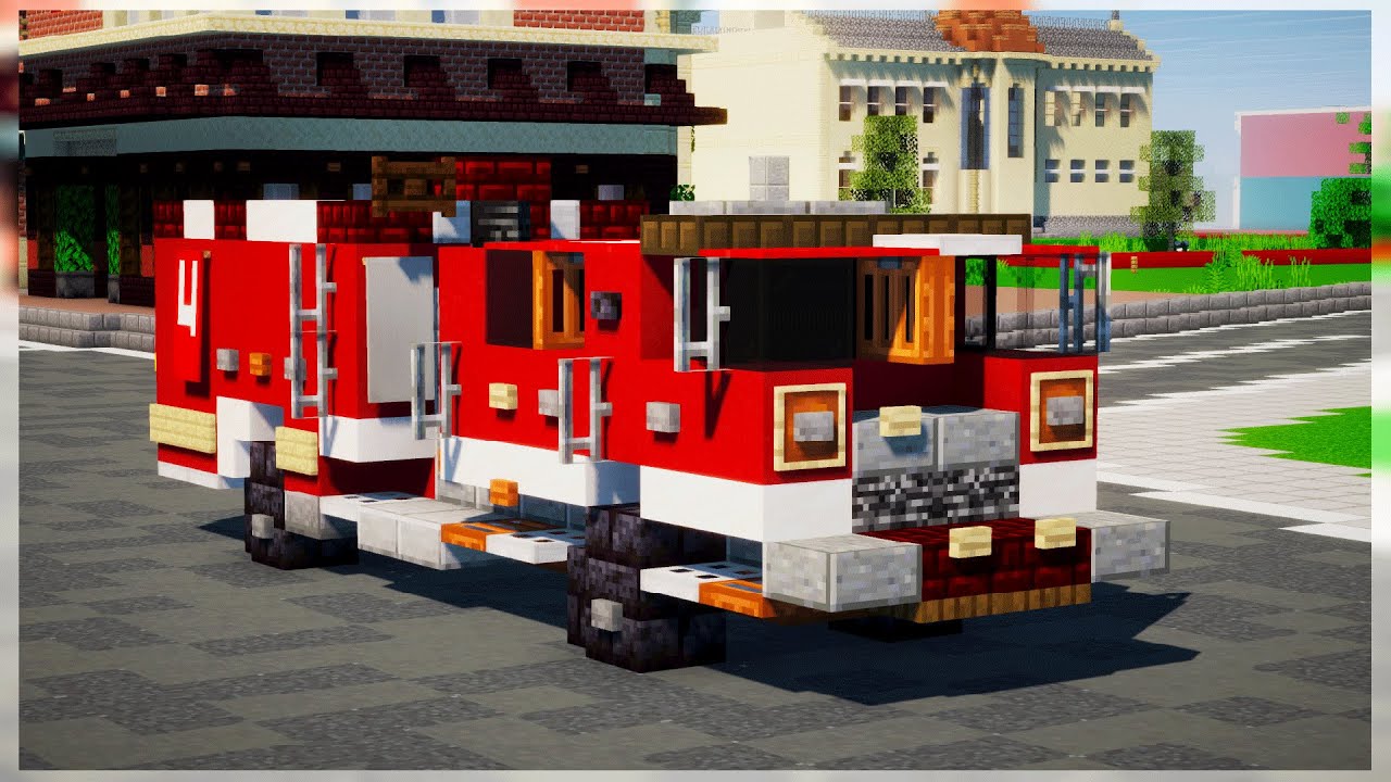 Minecraft LAFD Fire Engine Truck Tutorial