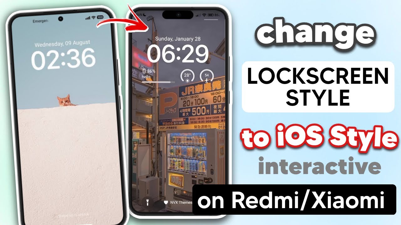 Change Lockscreen to iOS Style (Interactive) on Redmi, Xiaomi or MIUI