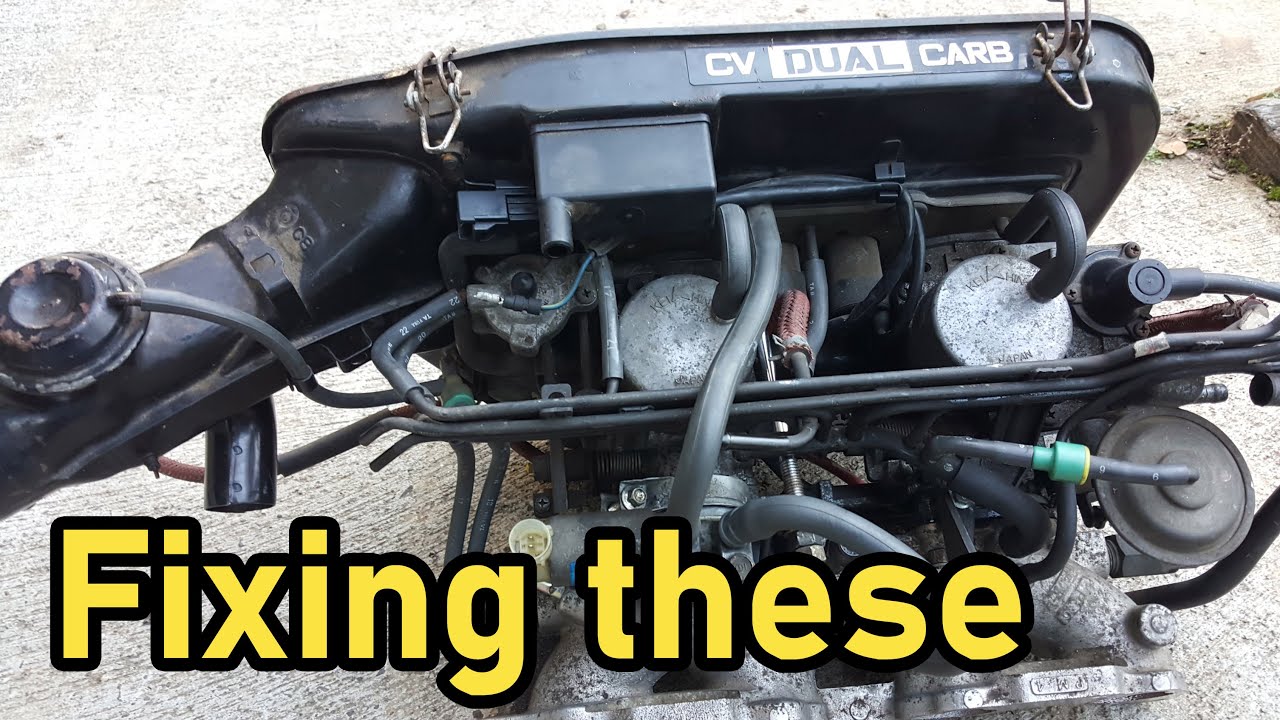 Fix common issues of Honda Keihin CV Dual Carburetor (D15B Civic, CRX) - surging idle, running rich