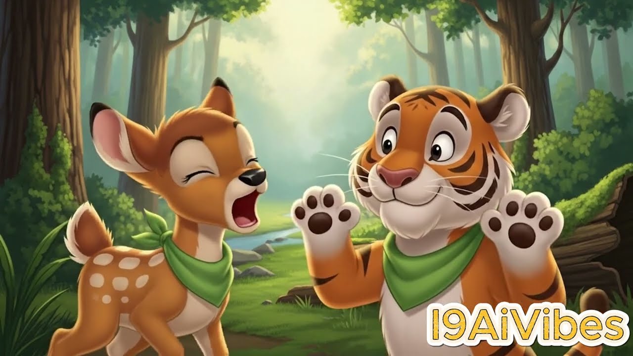 Golden Deer | A Magical Forest Adventure 🦌✨ | Part 1 | AI Animated Short Film.