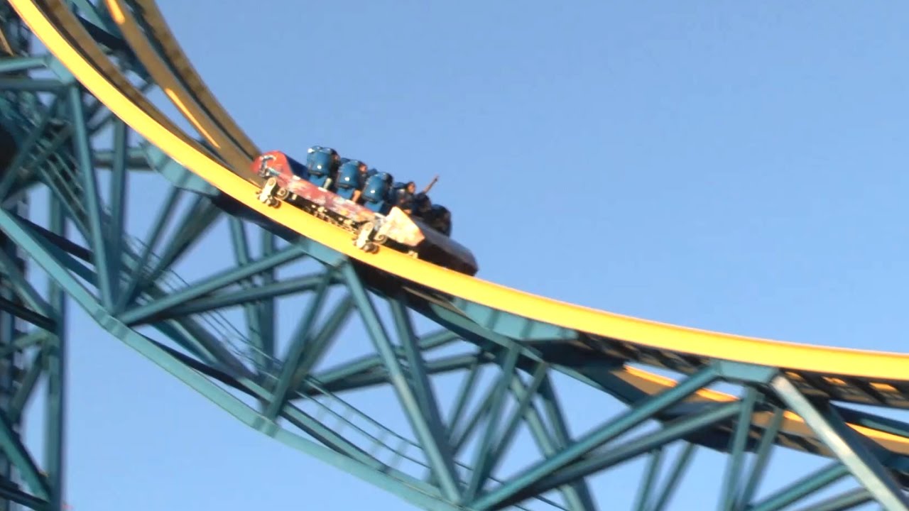 Superman Escape from Krypton (HD POV) - Six Flags Magic Mountain