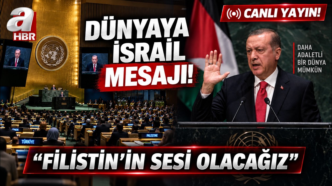 Başkan Erdoğan'dan BM GENEL KURULU'NDA Tarihi Konuşma! | Son Dakika! 🔴 #Canlı Haber İzle