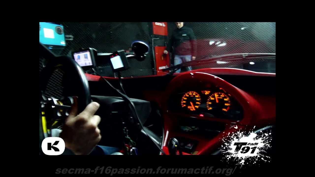 Secma F16 Baboon Team91 Passage au BANC de puissance par BR performance - KiEn SMSOproduction .wmv