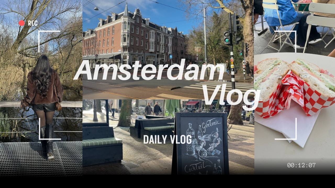 Amsterdam Vlog 🇳🇱 | Parks, Coffee , City Stroll and Hidden Markets