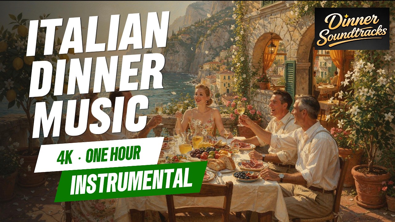 Play This While You Eat Italian | Amalfi Coast, Italy 1956 | Italian Dinner Music (Instrumental)