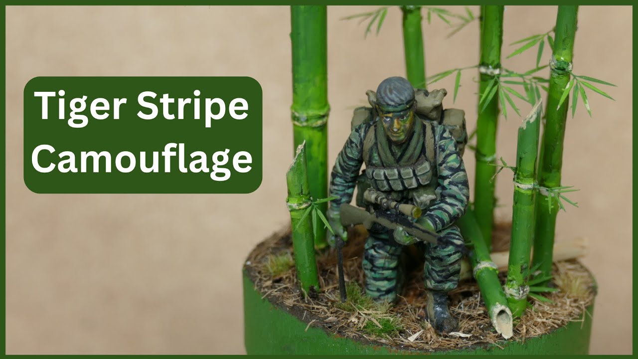 Scale 1/35 - Vignette - Vietnam Tiger Stripe Camouflage
