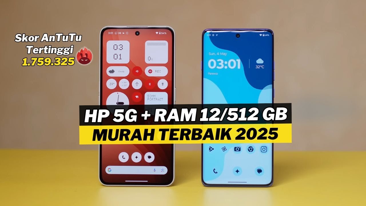 7 HP 5G + RAM 12/512 GB MURAH TERBAIK dengan SKOR ANTUTU TERTINGGI 2025