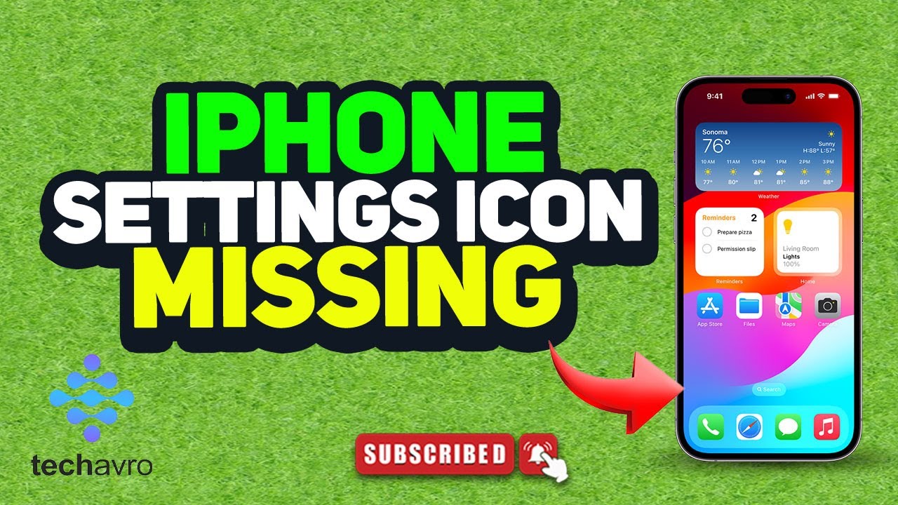 iPhone settings icon missing | Restoring the iOS Settings Icon 2025