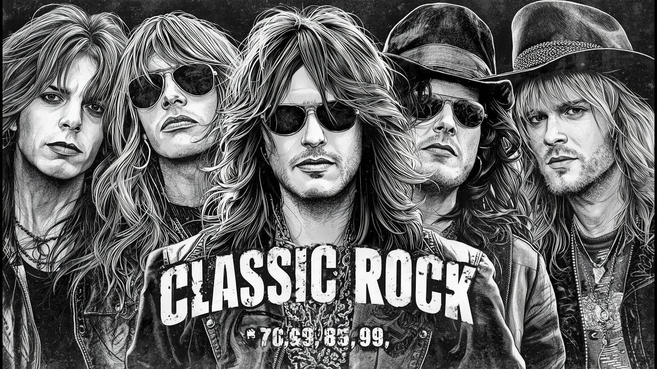 Best of Classic Rock Songs 70s 80s 90s 🔥 Bon Jovi, Guns N' Roses,  Queen, Scorpions, Aerosmith, ACD