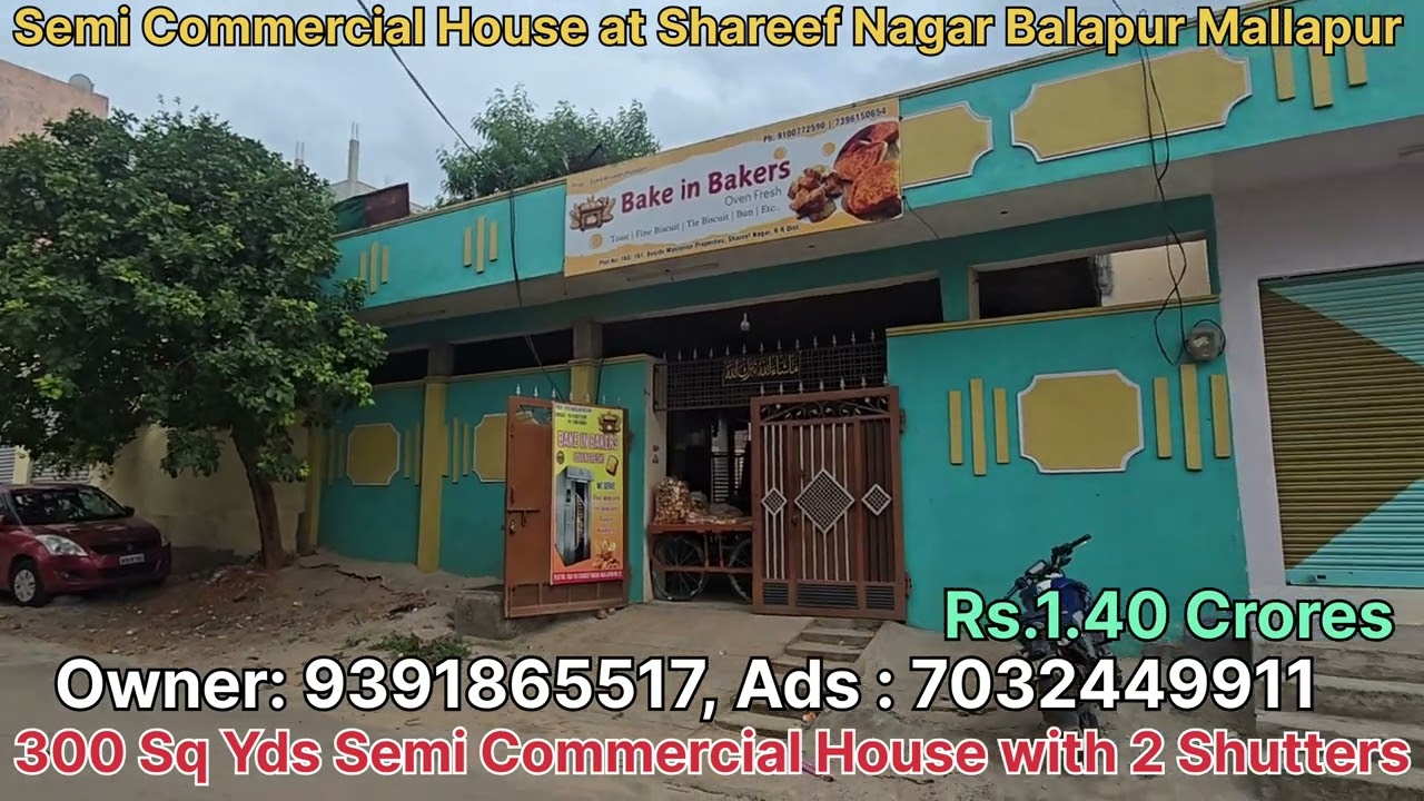 Semi Commercial Registered #propertyforsale at Sharif Nagar Balapur Mallapur Hyderabad #houseforsale