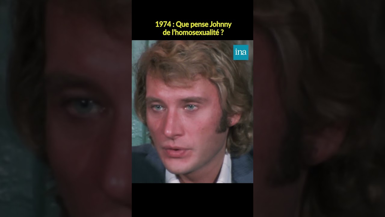 Johnny Hallyday et l'homosexualit&eacute; #INA #shorts