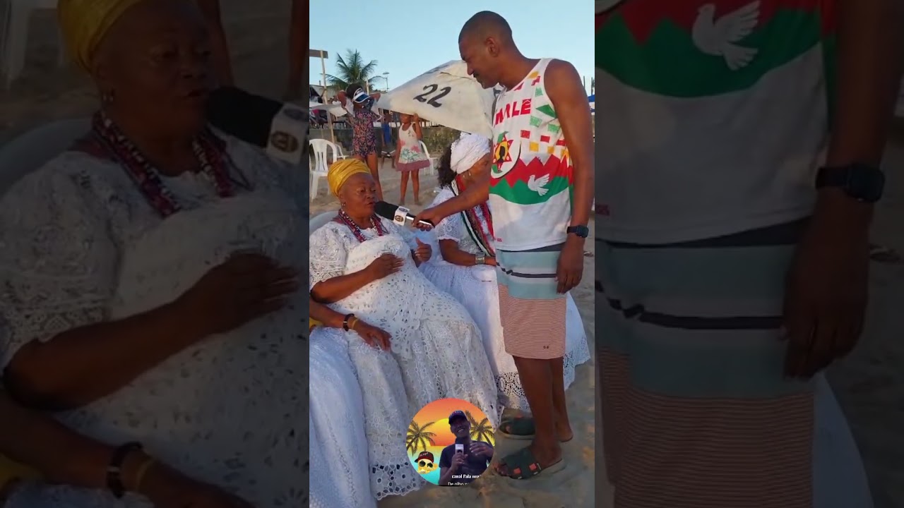 canal para negão no presente de Iemanjá de mãe judete na praia de Itapuã