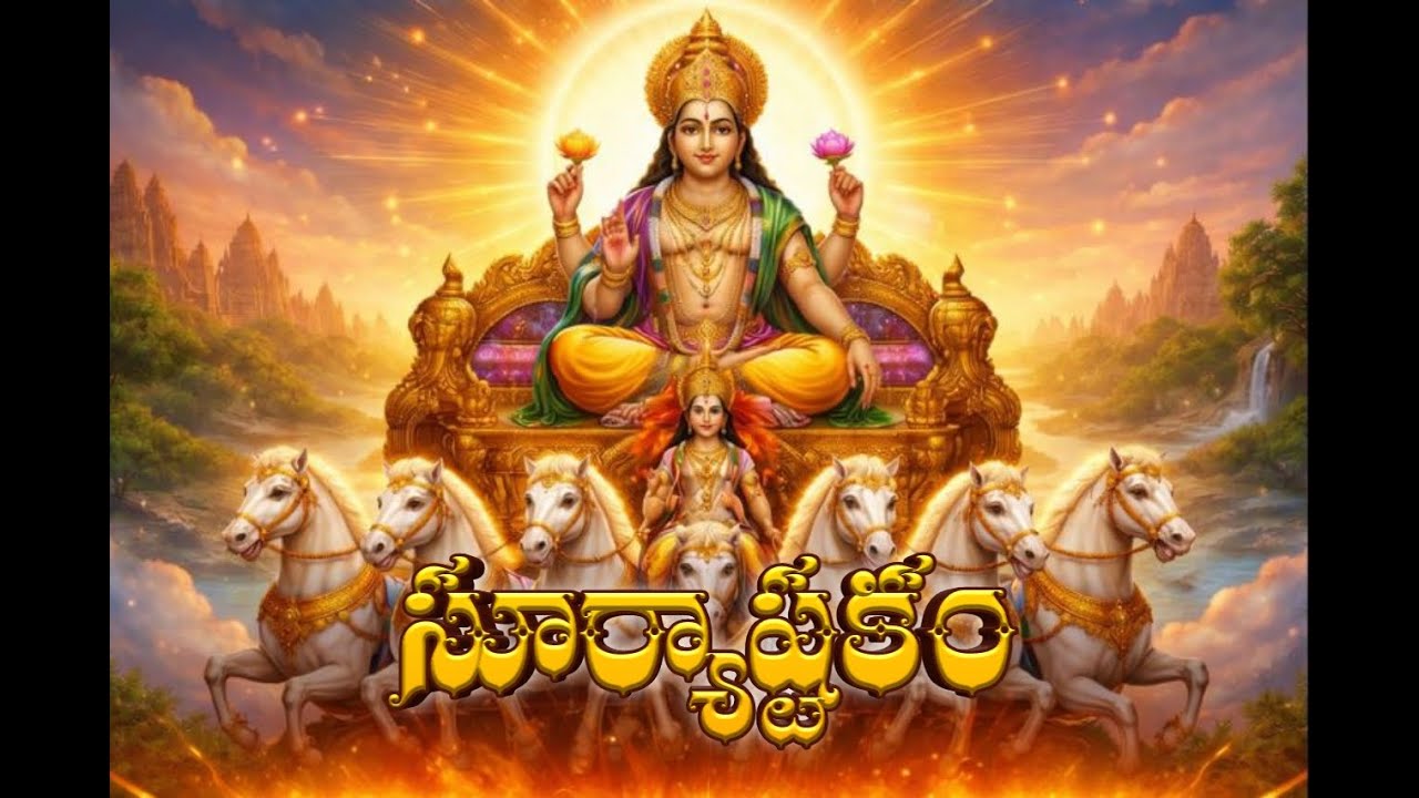 Suryashtakam | సూర్యాష్టకం | Daily Wish | డైలీ విష్ | Surya Ashtakam With Lyrics