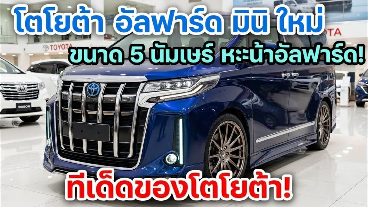 2026 Toyota Alphard Mini.มินิแวนหรูหมายเลข 5 เจเนอเรชันใหม่ ได้รับแรงบันดาลใจจาก Alphard รุ่นไอคอนิก