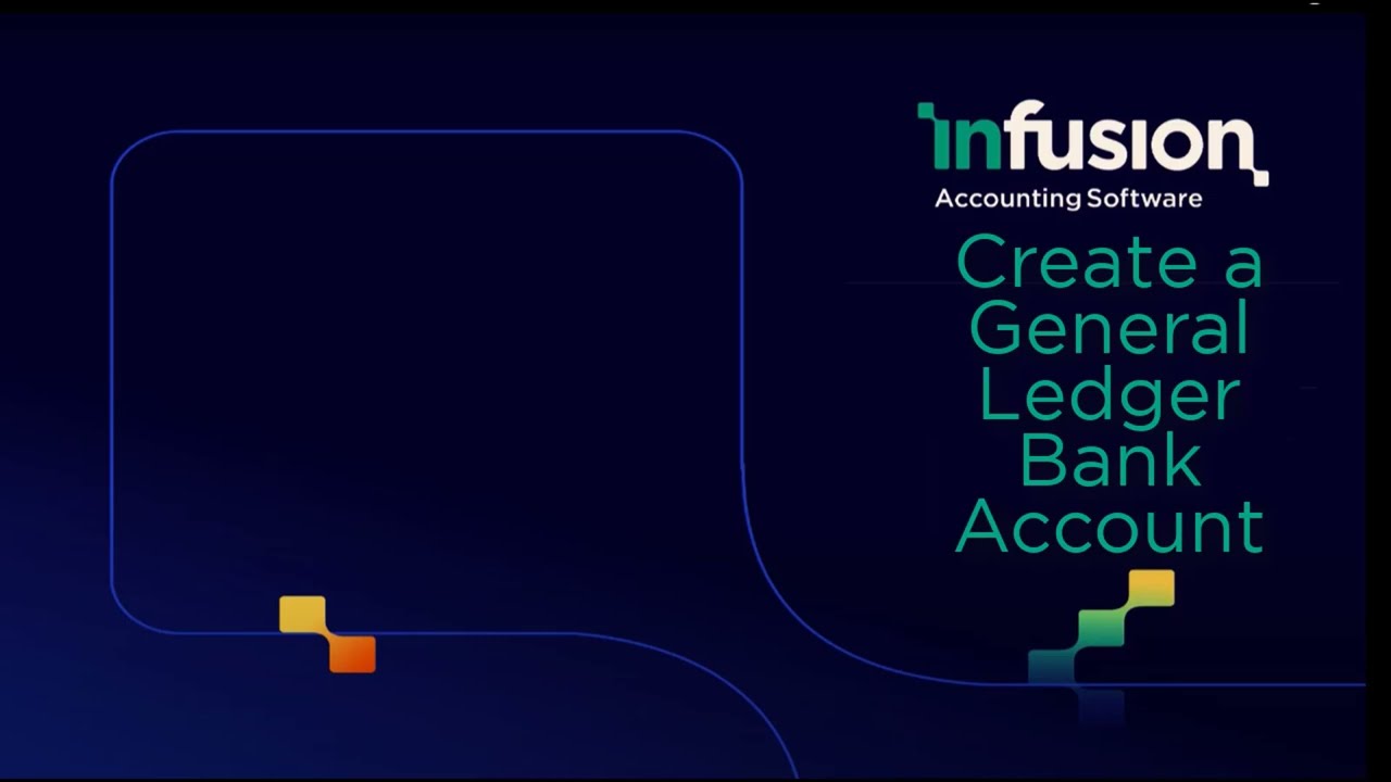 Create a General Ledger account for a Bank Account or Credit Card