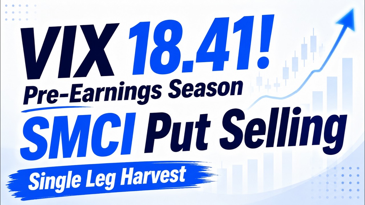 VIX 18.41! Pre-Earnings Season &mdash; SMCI Put Selling Single Leg Harvest