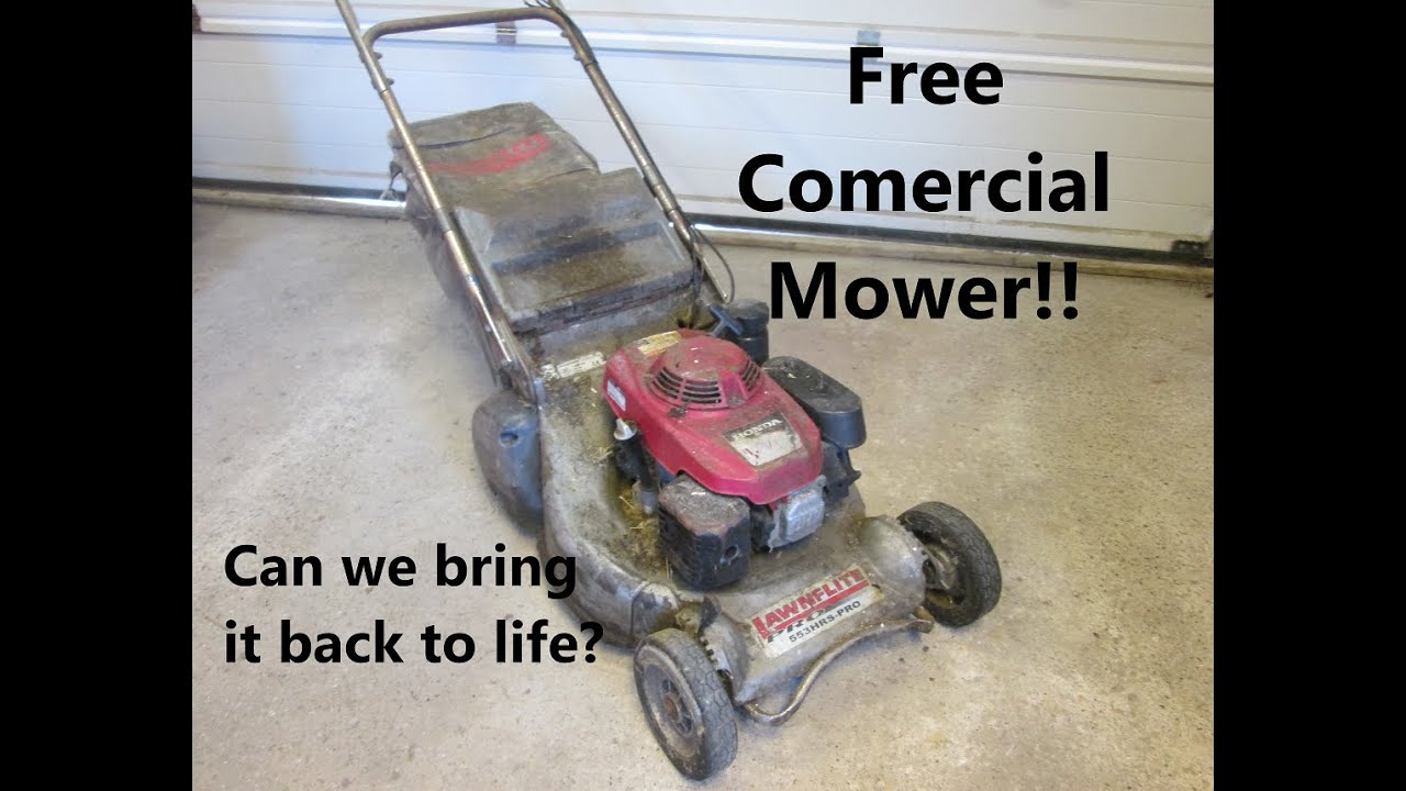 Repairing a free comercial mower - Lawnflite Pro Repair