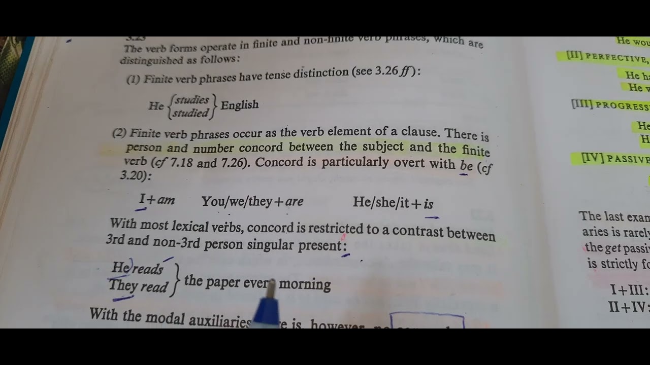 finite and non finite verbs | نحو للمرحلة الثالثة