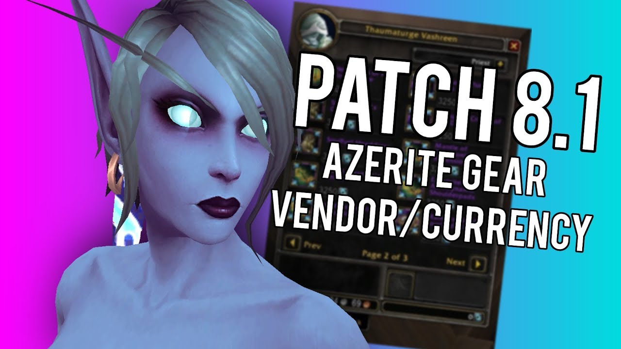 Patch 8.1 Azerite Gear Currencty (Titan Residuum) -  WoW: Battle For Azeroth 8.0.1