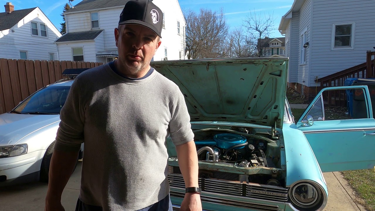 Getting the old AMC Rambler American ready for spring with a new Eastwood Radiator and Powdercoat