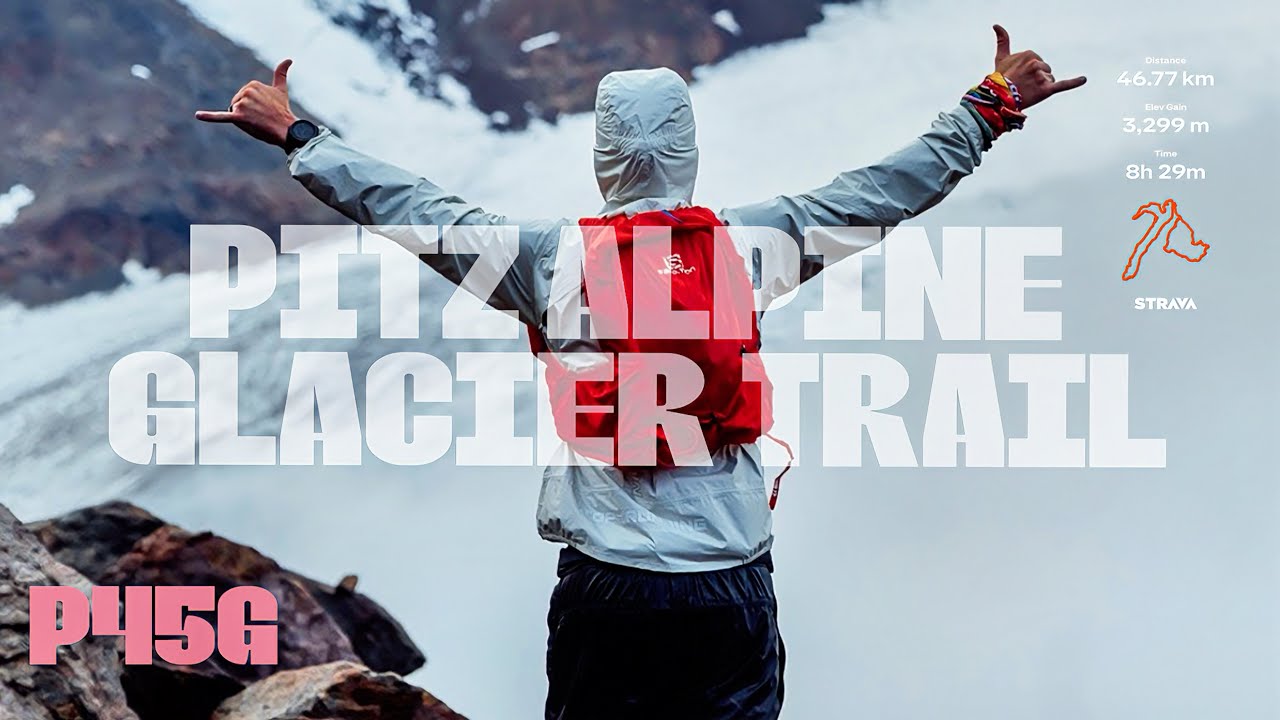 Pitztal Alpine Glacier Trail P45G | 45km v bahne, daždi a snehu! | EN,DE subtitles | 4K