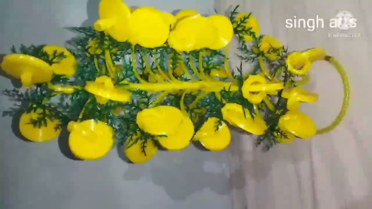 New plastic wire guldasta banane ka aasan tarika// chakka design/aaj tk yesa design nhi dekhe hoge