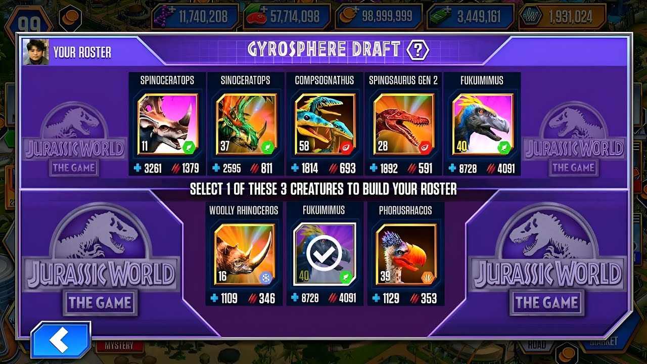 FUKUIMIMUS 40 CODE 19 BATTLE STAGE AND HOLIDAY TOUR! | JURASSIC WORLD THE GAME