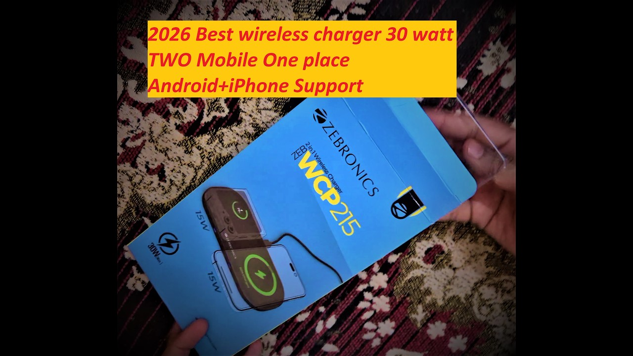 Zebronics WCP215 2-in-1 Wireless Charging Pad ₹899 only