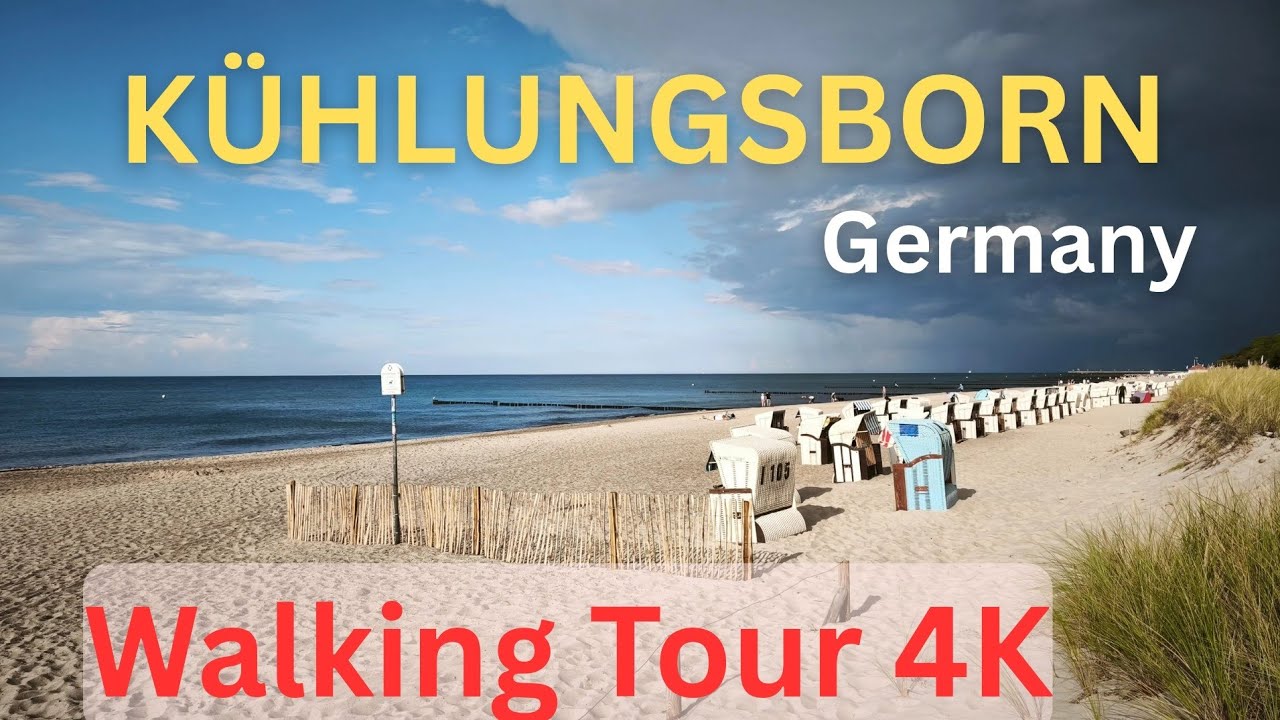 Walking Tour Kühlungsborn, Germany | Baltic Sea Promenade & Beach Views 4K