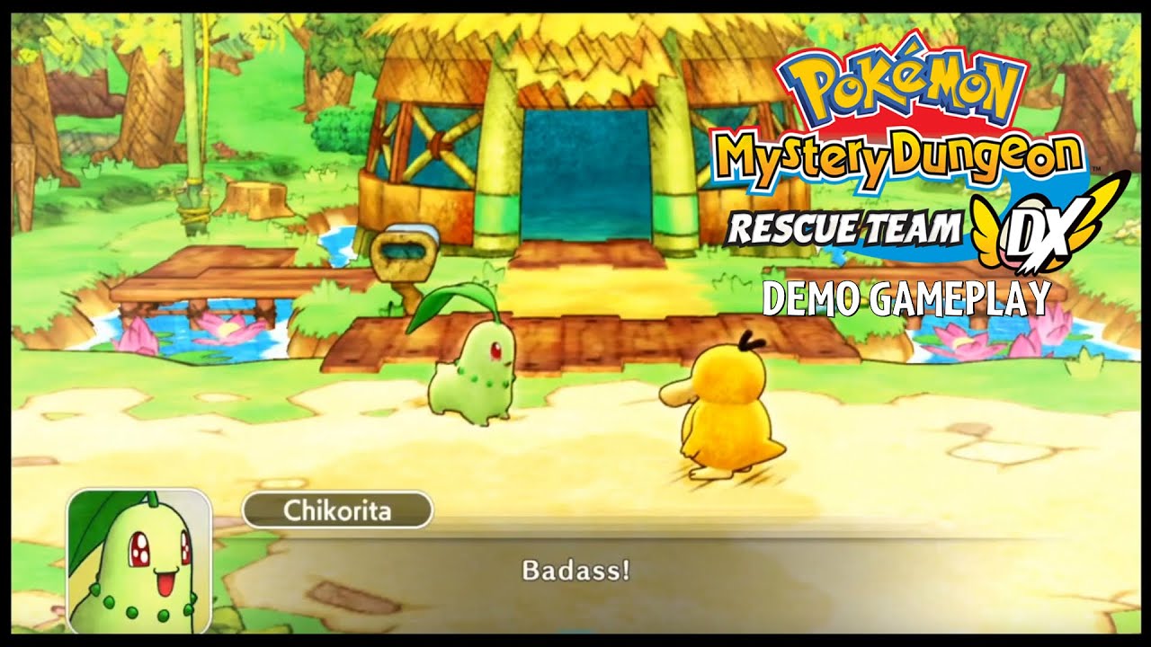 Discovering my Inner Pokemon! Pokemon Mystery Dungeon Rescue Team DX Demo