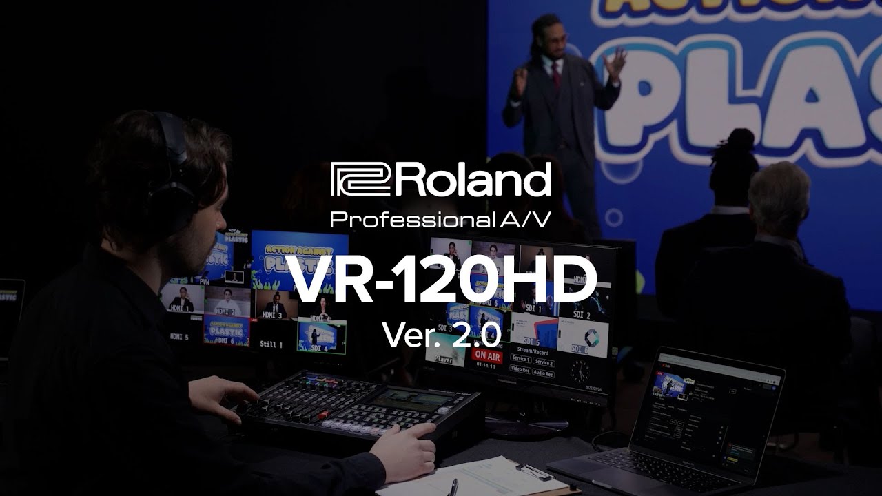 Roland VR-120HD Streaming Video Switcher | Ver.2.0 Update