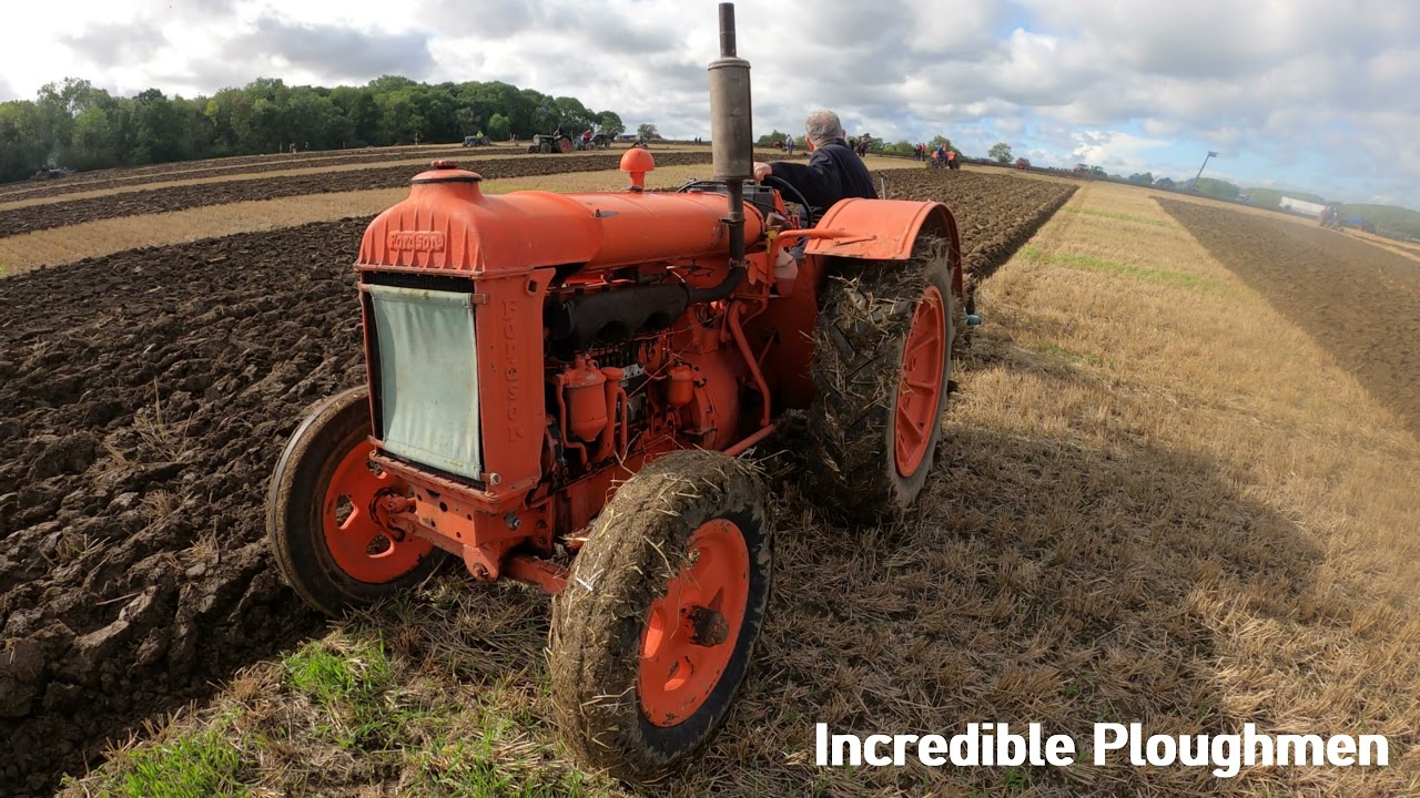 1942 Fordson Model N 4.7 Litre Perkins P6 Diesel 6-Cyl Tractor (45 HP) with Ransomes Plough