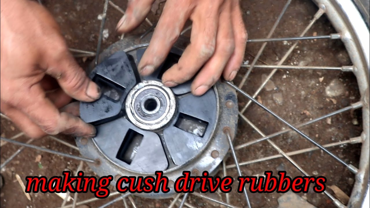 The process of making cush drive rubbers