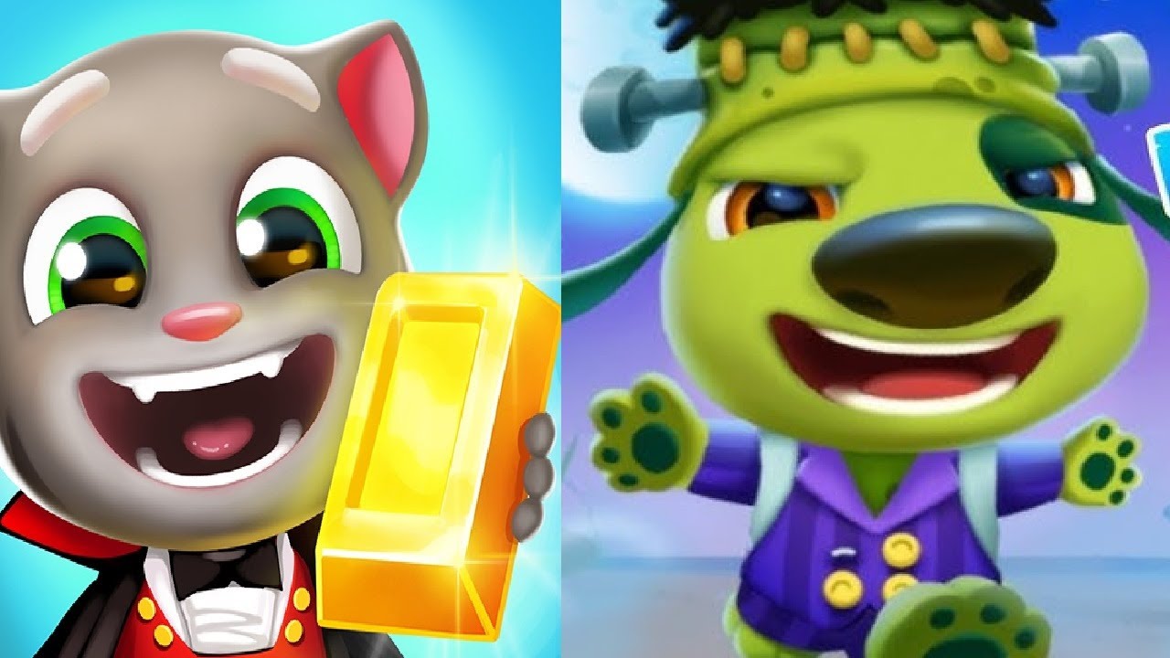 My Talking Hank Islands VS Talking Tom Gold Run New Update Halloween 2024  ZOMBIE BEN Gameplay