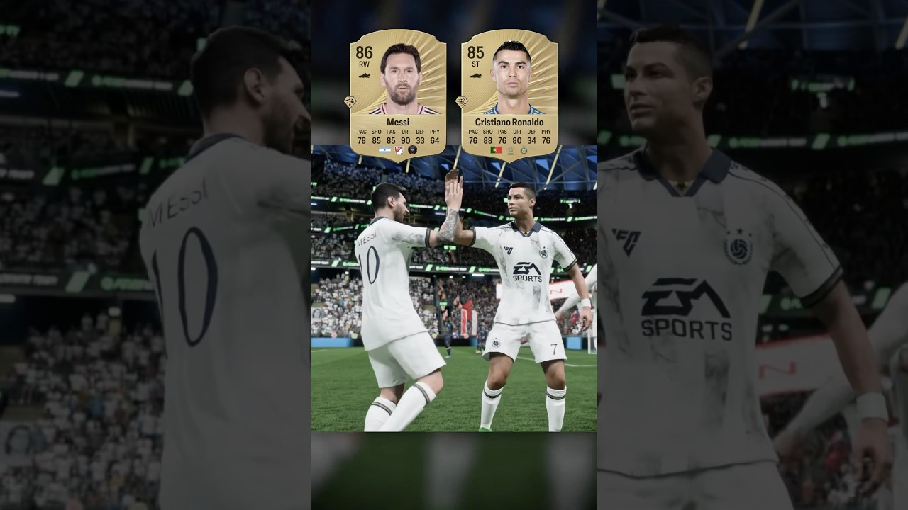 Messi & CR7&rsquo;s Official FC26 Ratings compared to Top 2 😳 #eafc #fc26 #fc25 #fut #football #shorts
